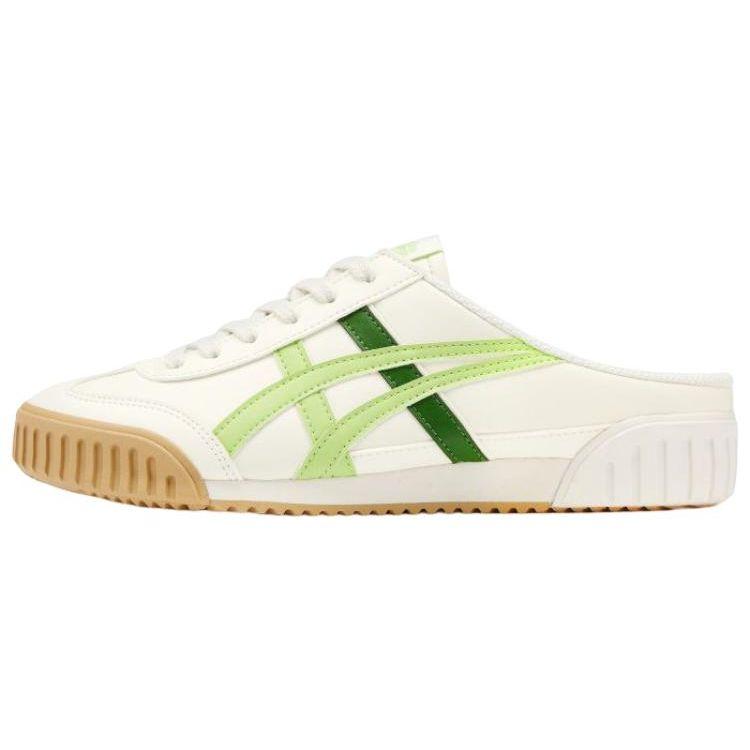 

Onitsuka Tiger Machu Racer Leather Casual Slip-On Non-Slip Durable Low-Top Skate Shoes Unisex sneaker White Green 1183C012-101 36