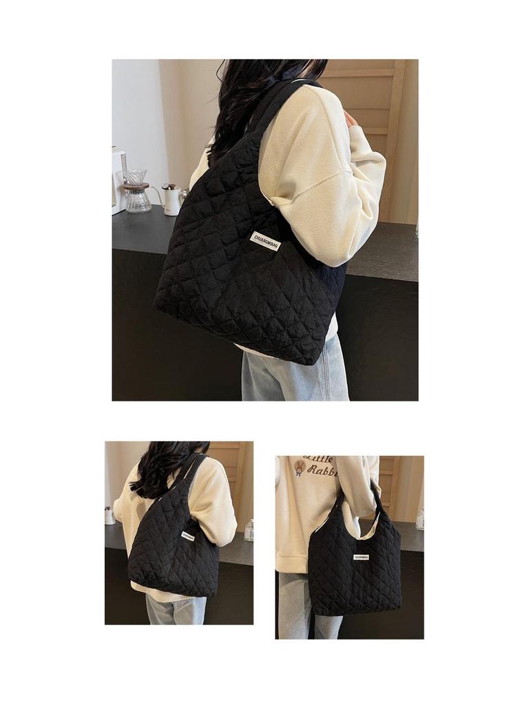 Podzim Zima Velkokapacitní Crossbody Kabelka - Jednoduchý Ležérní Studentský Dojížděcí Styl