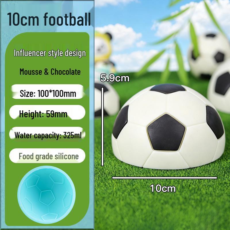 World Cup Football Chocolate Cake Silicone Mold - 3D Baking Decoration, Food-Grade French Accessory