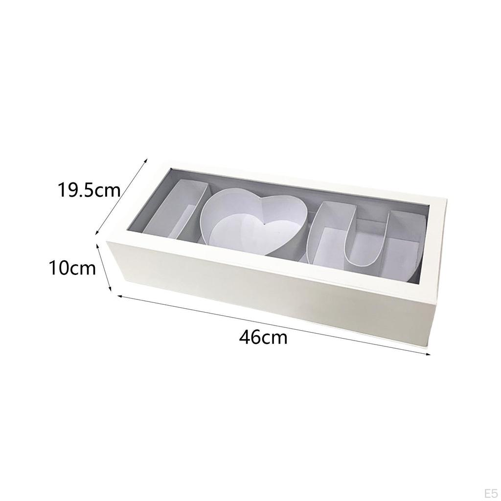 Elegant Love Letter Flower Box for DIY Present Decor