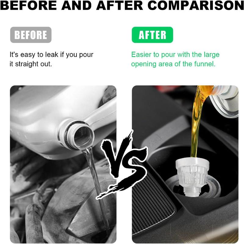Automotive Oil Change Funnel Equipment Oil Funnel Fill Funnel Tool Gasoline Engine Funnel For Automotive Car Refueling Funnel