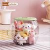 Transparent Sitting Storage Stool, Children's Plush Doll Storage Bucket, Toy Miscellaneous Items, Convenient Storage Box