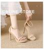 Summer 2024 Women's 11cm Open-Toe Waterproof Stiletto Platform Sandals