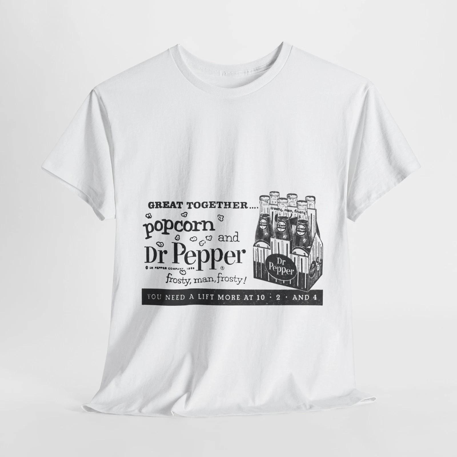 

Vintage Inspired Dr Pepper Tee, Fun Graphic Shirt, Unisex Cotton T-Shirt 4XL