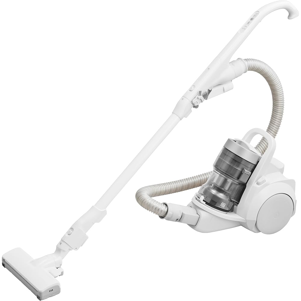 Panasonic Cyclone Vacuum Cleaner MC-SR640K-W, White, with Tangle-Free Brush, House Dust Detection Sensor, and LED Light