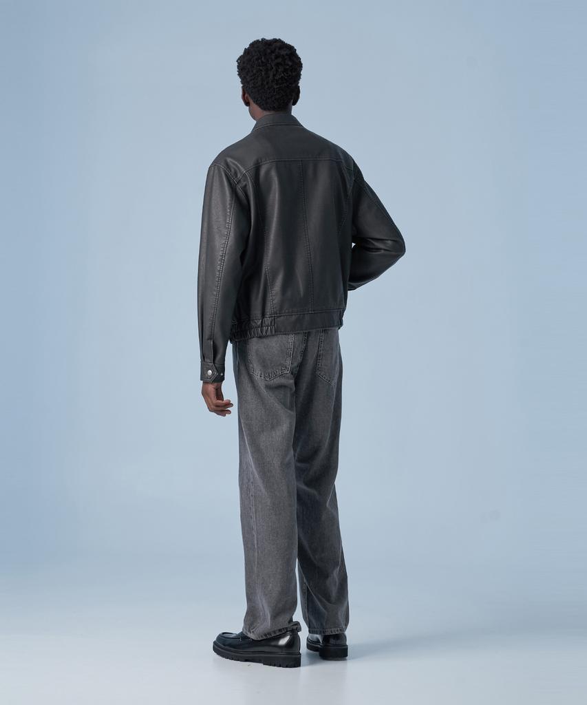 Sperone Oversized Washed Heritage Jacket (Black)