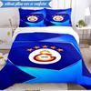 3-delige Galatasaray Crest Glory Beddengoedset 2D-print (Bevat 1 Dekbedovertrek + 2 Kussenslopen Zonder Vulling), Slaapkamerdecoratie, Ventilatorcadeau
