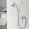 6 Inch Handhold Pressure Boost Shower Nozzle Universal Shower Head Sprinkler Bathroom Accessories