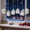 Christmas Table Decoration Hollow Gingerbread House Winter Holiday Table Decoration Warm Led Lights Holiday Gift
