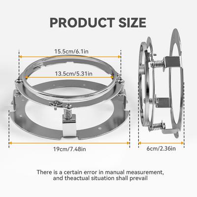 5 3/4'' Headlamp Bracket Ring for 5.75" Round LED Headlight Motorcycle Headlamp Black/chrome Motorcycle Accessories