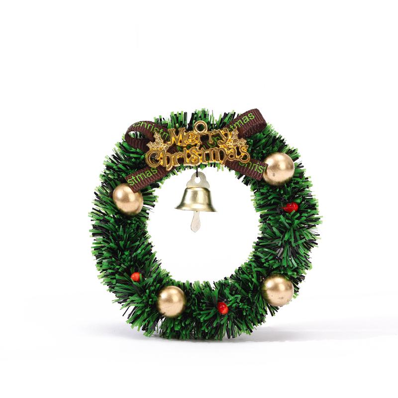 Magnetic Mini Christmas Wreaths Fridger Attachment Decorated Christmas Tree Atmosphere Decoration