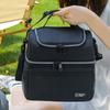 Insulated Lunch Bag Double Deck Outdoor Picnic Bag Portable Thermal Lunch Bag for Work Camping Hiking Beach Picnic