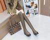 Fashion 10CM Big Size Cow Leather Stretch Over-the-knee Boots Platform Round Toe High Heels Winter Women Warm Thigh High Boots