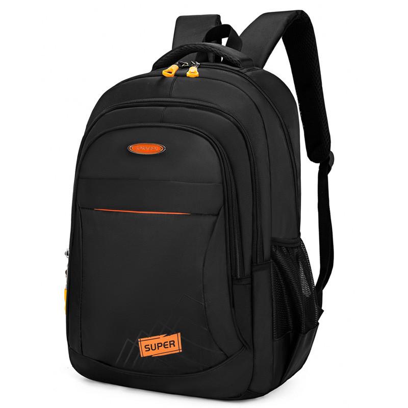 

Letter Backpack Super Double Zipper Compartments Large Capacity Computer Bag оранжевый