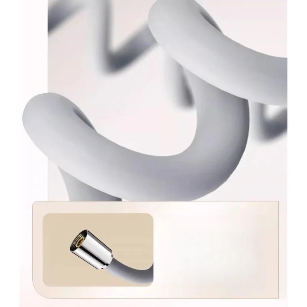 Shower Head Hose Used High Toughness Design Bathroom Silicone Shower Tube Bend Arbitrarily Hose Explosion Proof Anti Winding