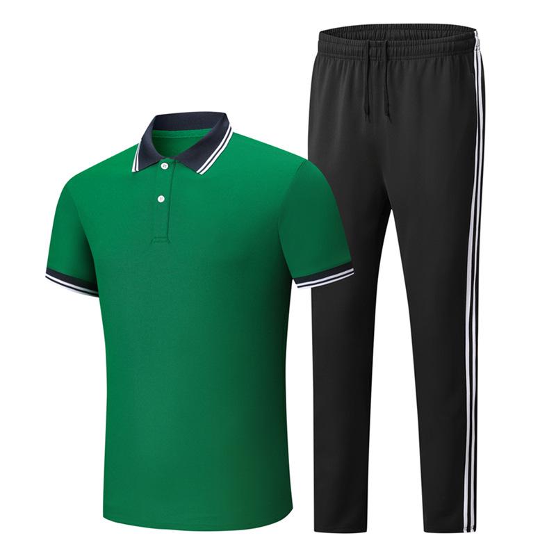 Summer Sports Quick-Dry Ice Silk Polo & Shorts Set for Men