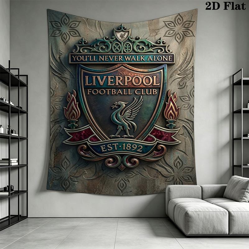 Never Alone Liverpool Fc Crest Threepiece Set 1 Duvet Cover 2 Pillowcase Without Core Christmas Birthday Gift Bedding Set