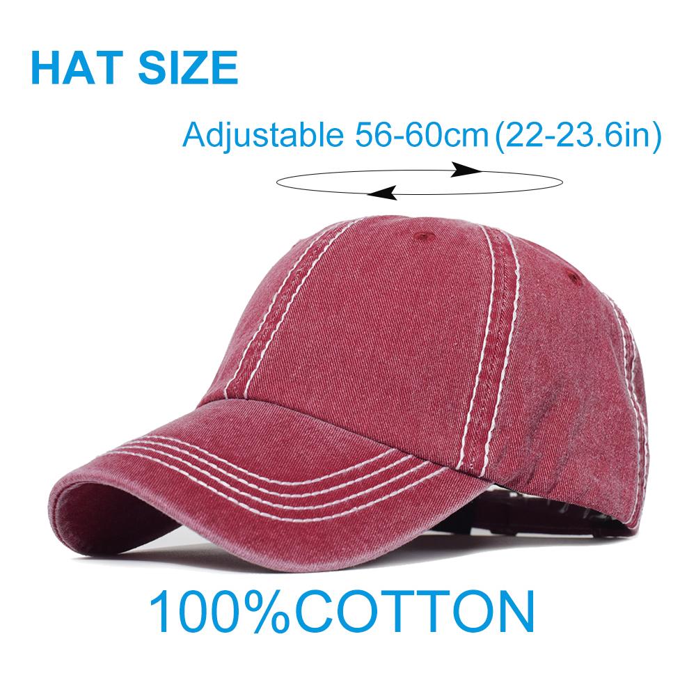 Gewaschene Baseballkappe aus 100 % Baumwolle, weiche, solide Mütze für Damen und Herren, Vintage-Papa-Mütze, Outdoor-Sportkappen, lässig, klassisch, verstellbar, einfarbig