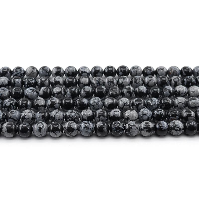 Natural Snowflake Stone Beads for DIY Jewelry Accessories