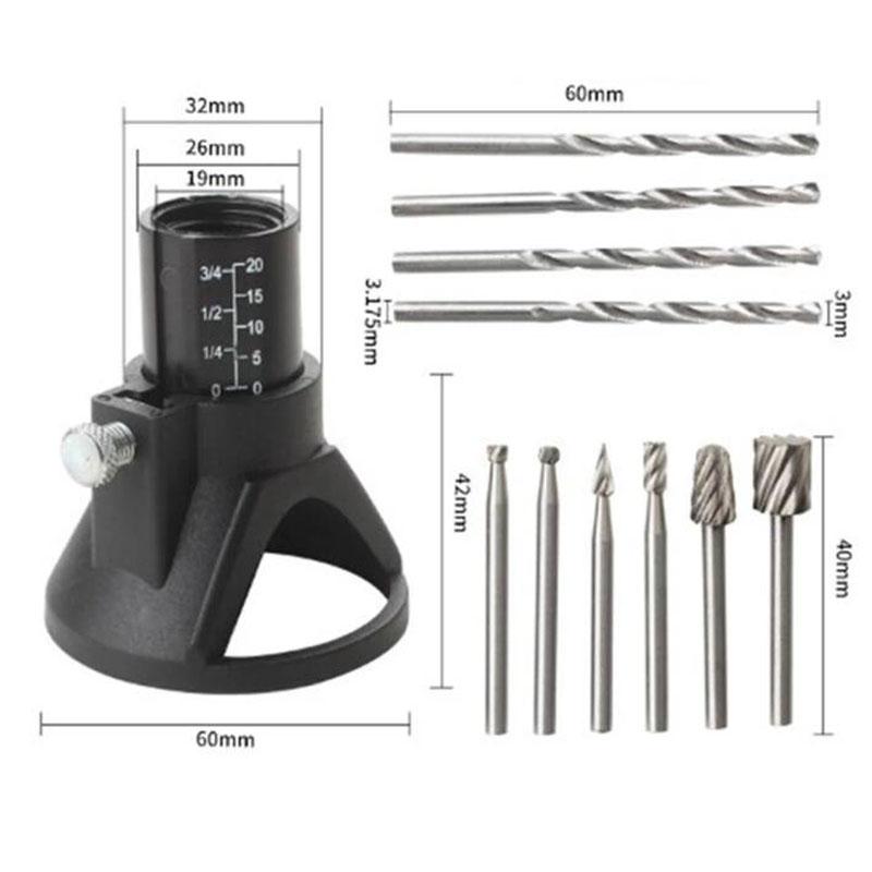 Viele rotierende Multi-Tool-Schneideführung, Hss-Fräser-Bohreraufsatz, kleine elektrische Schleif- und Schleifpapier-Kombinationszubehör
