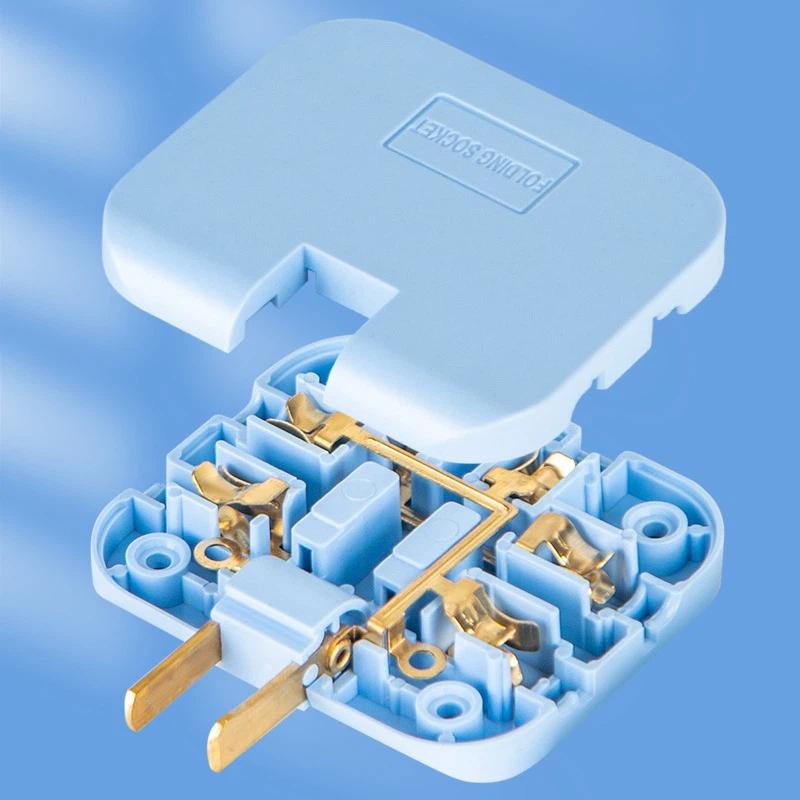 Europäischer Standard Drehbarer Steckdosenadapter – 180° Schwenkbar, Mehrfachsteckdose, Leicht, Kabellos & Tragbar