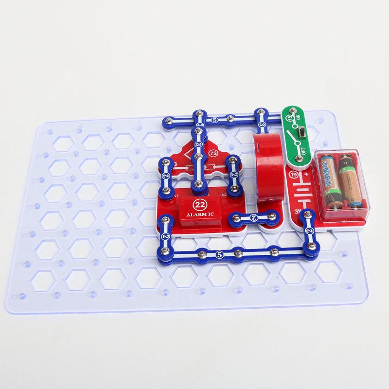 Kids' Electronic Circuit Puzzle Set: 100-Piece Educational Building Blocks for Kindergarten
