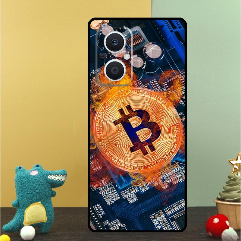 Bitcoin BTC Case For OPPO Reno 7 8 10 Pro 13 13F 12 11 F 8T OPPO Find X8 Pro X6 X3 X5 Lite Cover Shell
