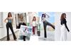 High-Waist Nude Yoga Flared Pants - Women's Hip-Lifting Fitness Tights