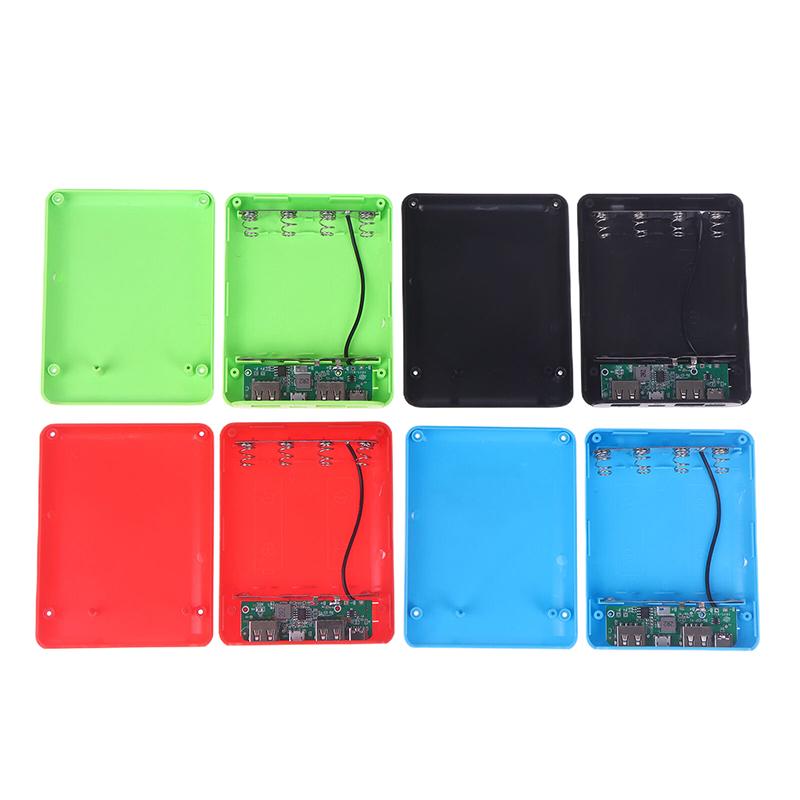 4 Schlitze 18650 Batteriebox Gehäuse DIY Power Set Material Mini Lötloser Netzteilgehäuse Für Zuhause Unterwegs Und Andere Anlässe