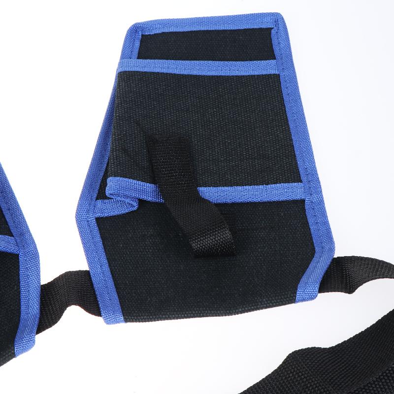 Portable Oxford Cloth Tool Waist Bag Dual Pouch Water Repellent Organizer for Squeegee Window Glass Cleaning Use