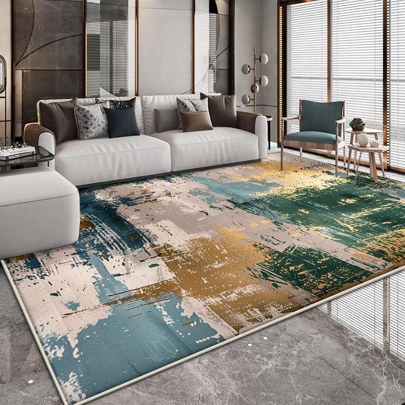 Easy Clean Abstract Carpets Living Room Decoration Large Area Non-slip Rugs Nordic Style Bedroom Decor Floor Mat 