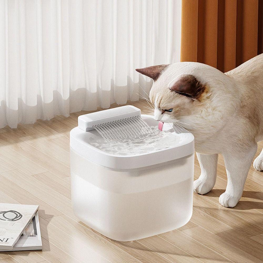 Square Dog Water Dispenser 3L Cat Water Drinker Household Pet Water Fountain  Home