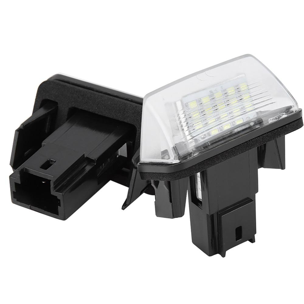 2pcs Direct Replacement License Plate Light 18 LED Car Plate Light LED License Light  For Citroen C3