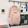 Schoolbag New Japanese school bag for junior high school students Women's polka dot backpack Female students High value large capacity boys backpack