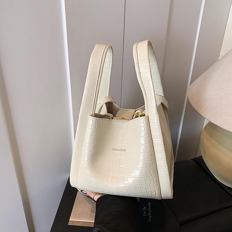 Krokodilmuster Nische einfache Handtasche Tasche Damen Sommer neu hochwertig Messenger Eimer Tasche