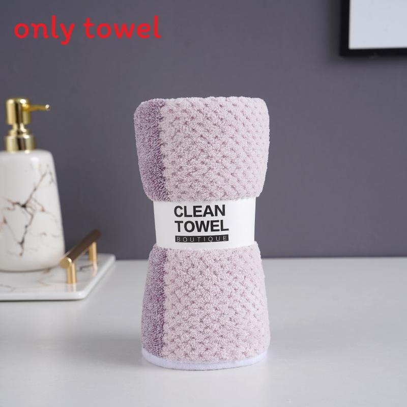 Coral Fleece Face Towel For Home Use Thick Absorbent Soft Adults Gift Collection