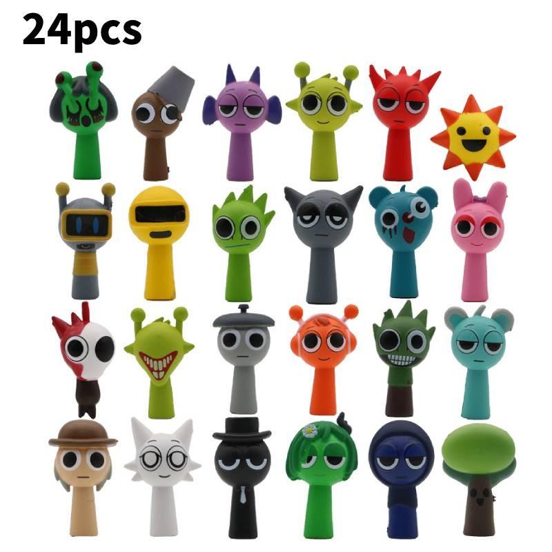 

Game Action Sprunki Figure Cartoon Model Toy Decoration Doll Kid Ornament Gifts