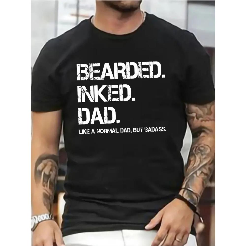 Men s Casual Crew Neck Short Sleeve T-Shirt Men s Fashion Pattern Short Sleeve S