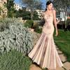 Abito Sirena a Rete Floreale 3D French Chic con Spalline - Vita Sagomata, Stile Estivo, Elegante e Sexy