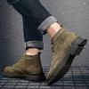 Retro High-top Lace-up Martin Boots Outdoor Casual Shoes Fashion Trend Medium Tube Platform Tooling Shoes Leather Boots