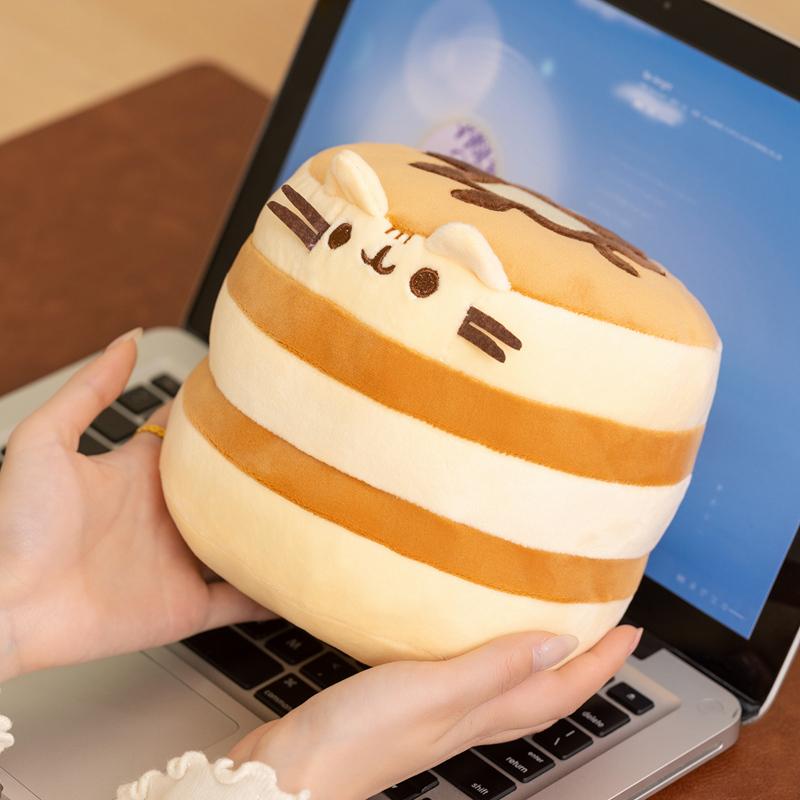 Cute Simulated Cat Doll Plush Toy Anime Cat Soft Home Decoration Tabletop Bedroom Decoration Kids Toy Series Accessories Gift