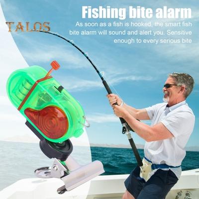 2 Pezzi Lampada Allarme Mordenza Pesca con Clip Luce Avviso Canna da Pesca Notturna Indicatore Elettronico Mordenza Sensore di Abboccata Lampada LED Accessori Pesca in Mare