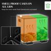 30L Dual Compartment Stainless Steel Bin, with Deodoriser Holders - Silver Tone