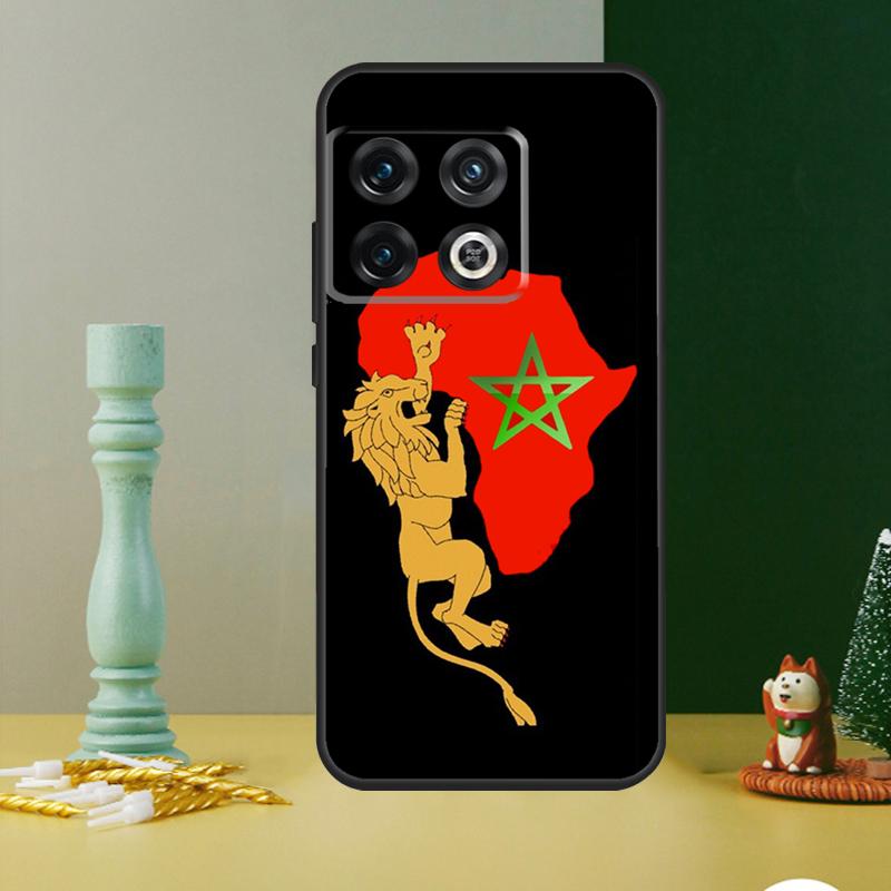 Morocco Flag Coat Of Arms Phone Case For OnePlus 13 12 11 13R 12R 10R 9 10 Pro 8T 9RT 10T Nord 4 CE 2 3 Lite N20 N30