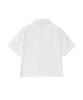 Lougeu Slim Crop Half Shirt_White