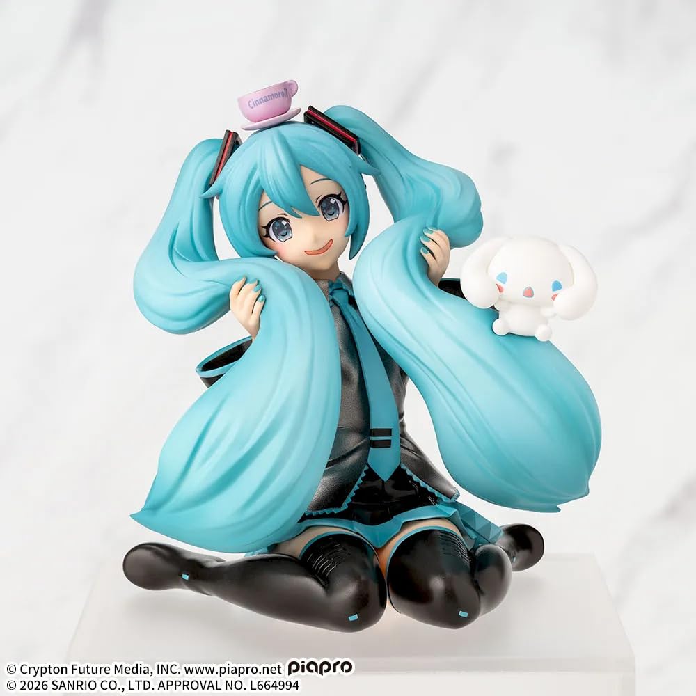 Hatsune Miku x Cinnamoroll Chokonose Premium Figure Hatsune Miku x Cinnamoroll Mofutto - - Ver.