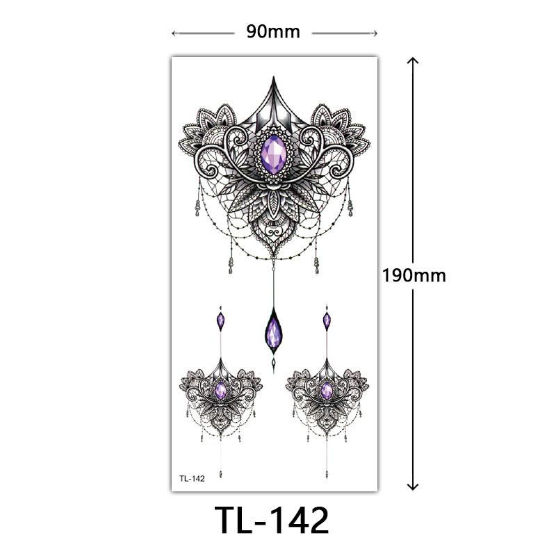 Flower Tattoo Stickers, Color Sketch Tattoo Stickers, English Letters, Wedding Photography Tattoo