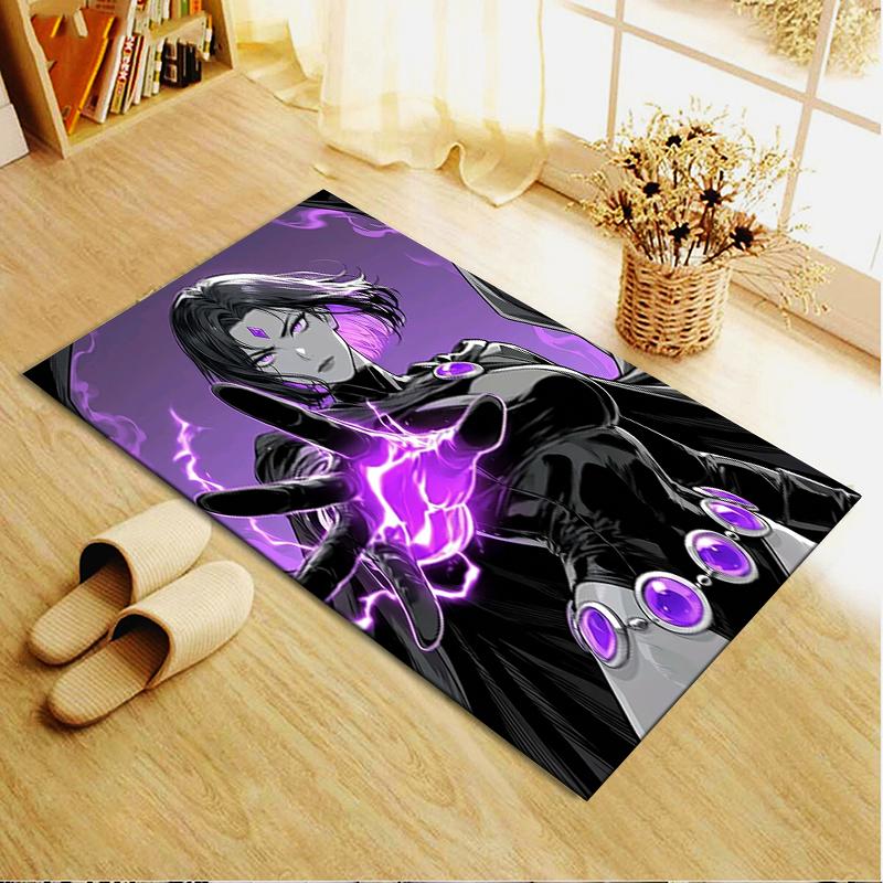 Raven Teen Titans Carpet Rug For Living Room Bedroom Home Sofa Decorationkids Play Nonslip Floor Mat
