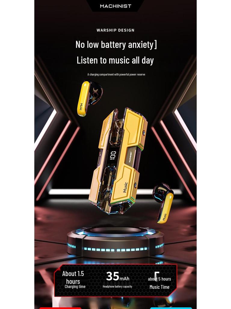 G20 Low Latency Esports Wireless Bluetooth 5.2 Headset with Long-lasting Battery and Superior Sound Quality.
