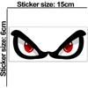 Car Rearview Mirror Reflective  Sticker 3d Shark  Eye  Pattern  Sticker Sticker For Automobile